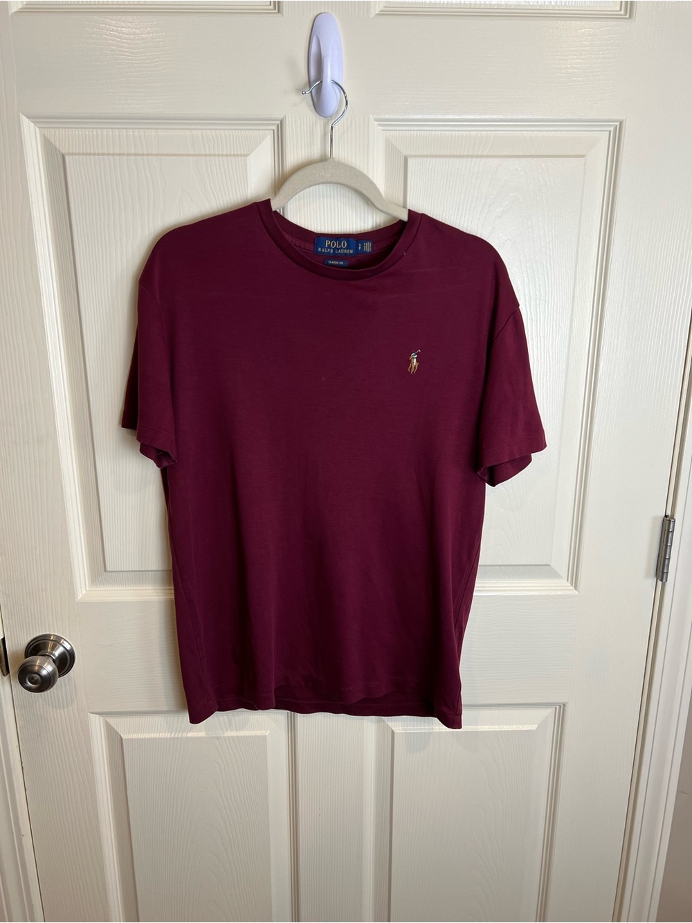 Polo by Ralph Lauren Men’s Burgundy Crew Neck T-Shirt small